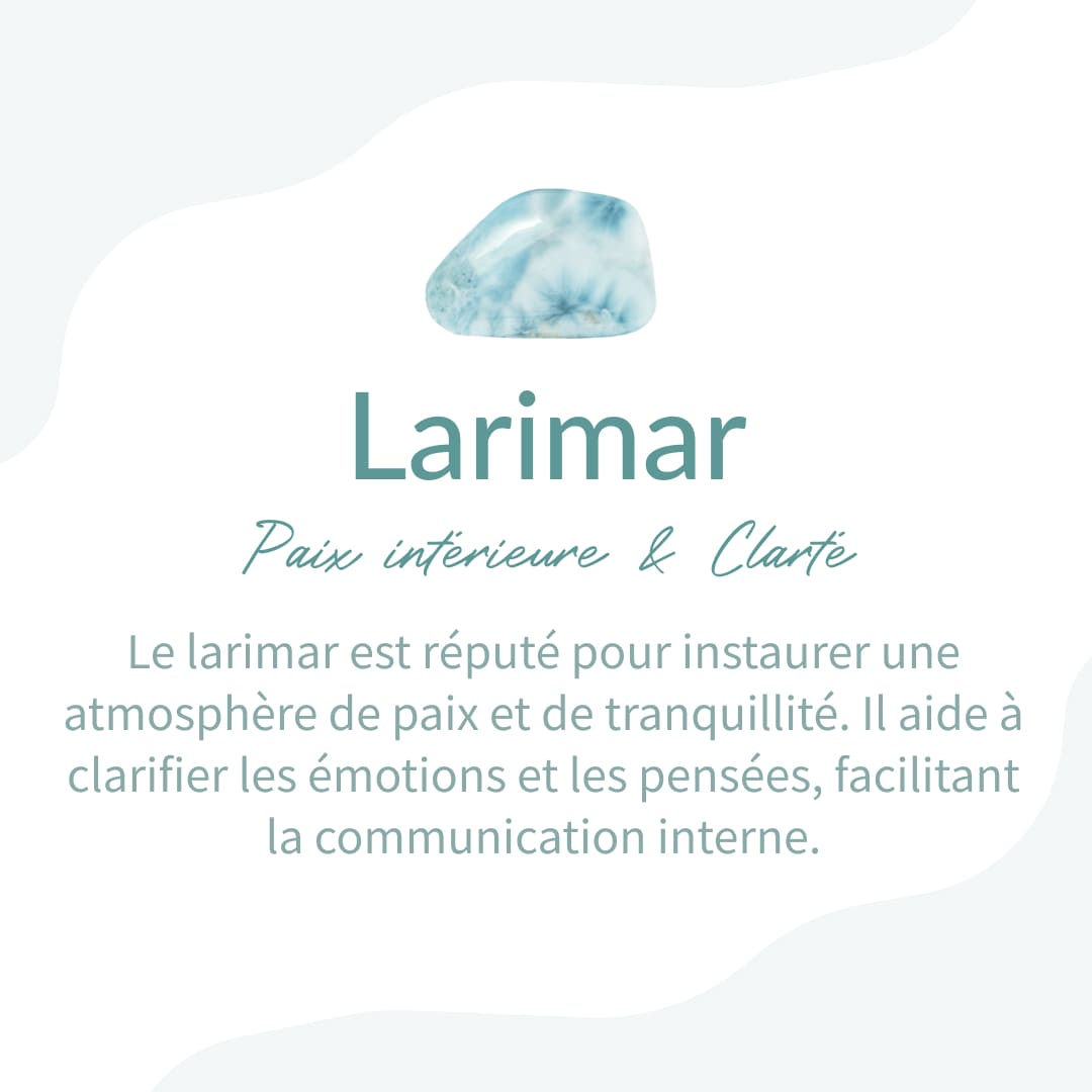 Boucles d’Oreilles "Sérénité Océane" en Larimar - - L'Arbre des Chakras