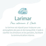 Boucles d’Oreilles "Sérénité Océane" en Larimar - - L'Arbre des Chakras