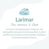 Boucles d’Oreilles "Sérénité Océane" en Larimar - - L'Arbre des Chakras