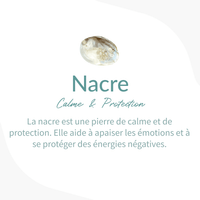 Bague Ajustable "Trésor Caché" en Nacre & Argent -  - L'Arbre des Chakras