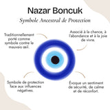 Boucles d'Oreilles "Oeil Bleu Protecteur" - - L'Arbre des Chakras