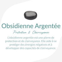 Bracelet "Protection & Transformation" en Obsidienne Argentée -  - L'Arbre des Chakras