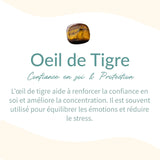 Bracelet "Délivrance" en Améthyste & Oeil de Tigre -  - L'Arbre des Chakras