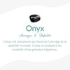 Bracelet Wrap &quot;Ancrage &amp; Sécurité&quot; en Onyx -  - L&#39;Arbre des Chakras