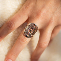 Bague Ajustable "Fleur de Mandala" - - L'Arbre des Chakras