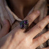 Bague "Esprit Intuitif" en Améthyste & Argent -  - L'Arbre des Chakras