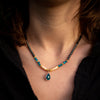 Collier Ras de Cou "Goutte" en Apatite - - L'Arbre des Chakras