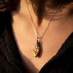 Pendentif Arlequin en Jaspe - - L'Arbre des Chakras