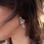 Boucles d'Oreilles "Lotus Unalome" - - L'Arbre des Chakras