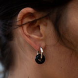 Boucles d'Oreilles "Double Créole" en Pierres Naturelles - - L'Arbre des Chakras