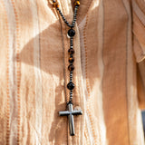 Collier Chapelet "Protection" en Oeil de Tigre - - L'Arbre des Chakras