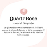 Bague Aura d’Amour en Quartz Rose - - L'Arbre des Chakras