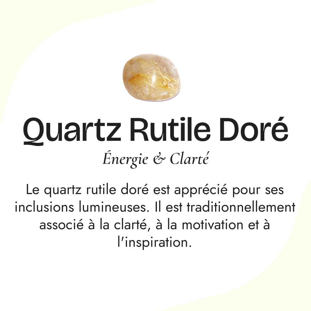 Bracelet "Énergie Solaire" en Quartz Fumé, Oeil de Tigre & Quartz Rutile Doré - - L'Arbre des Chakras