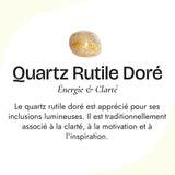 Bracelet "Énergie Solaire" en Quartz Fumé, Oeil de Tigre & Quartz Rutile Doré - - L'Arbre des Chakras