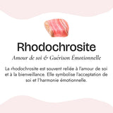 Pendentif “Reine de Lumière” en Rhodochrosite - - L'Arbre des Chakras