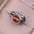 Bague Ajustable "Prema" en Grenat & Argent -  - L'Arbre des Chakras