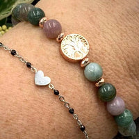 Bracelet "Équilibre Intérieur" en Agate Indienne -  - L'Arbre des Chakras