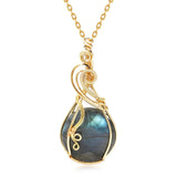 Pendentif "Œil de l’Univers" en Labradorite - - L'Arbre des Chakras