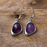 Boucles d'oreilles améthyste - - L'Arbre des Chakras