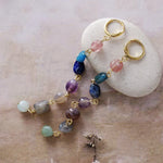 Boucles d'Oreilles "Cascade Bien-Être des 7 Chakras" - - L'Arbre des Chakras