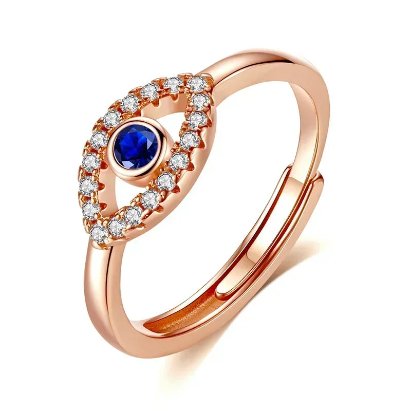 Bague Ajustable "Mauvais Oeil" - - L'Arbre des Chakras