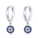 Boucles d'Oreilles "Oeil Bleu Protecteur" - - L'Arbre des Chakras