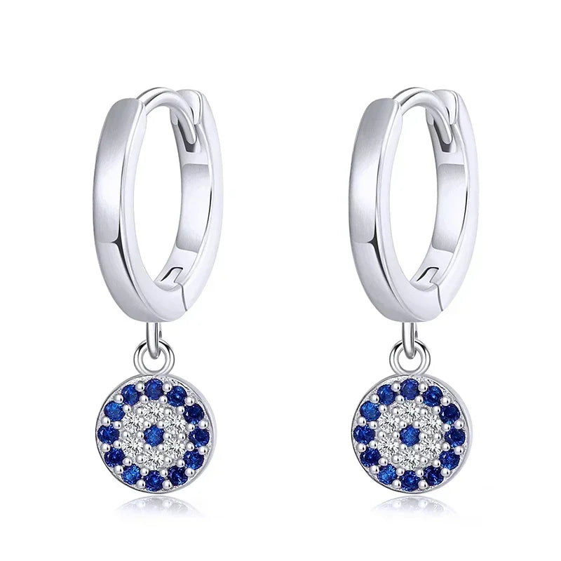 Boucles d'Oreilles "Oeil Bleu Protecteur" - - L'Arbre des Chakras