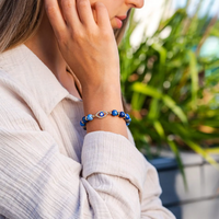 Bracelet "Regard de Vérité" en Lapis Lazuli - - L'Arbre des Chakras