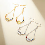 Boucles d’Oreilles "Calme & Clarté" Arc de Lumière - - L'Arbre des Chakras