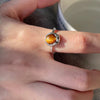 Bague Ajustable "Shakti" en Oeil de Tigre & Argent - - L'Arbre des Chakras