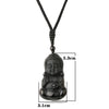 Pendentif Bouddha en Obsidienne Noire - Default Title - L&#39;Arbre des Chakras