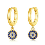 Boucles d'Oreilles "Oeil Bleu Protecteur" - - L'Arbre des Chakras