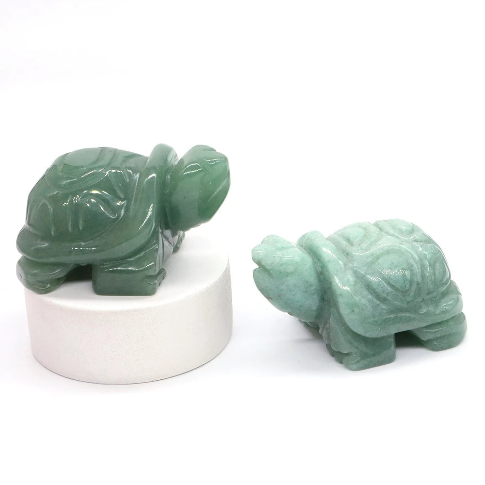 Animal Totem Tortue en Pierre Naturelle - - L'Arbre des Chakras