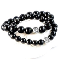 Bracelet "Ancrage Protecteur" en Obsidienne Noire -  - L'Arbre des Chakras