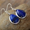 Boucles d'Oreilles "Lumière Azurée" en Lapis Lazuli -  - L'Arbre des Chakras