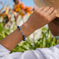 Bracelet "Regard de Vérité" en Lapis Lazuli - - L'Arbre des Chakras