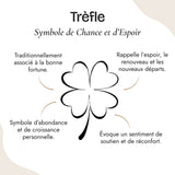 Pendentif Trèfle "Éclat de Chance" en Nacre - - L'Arbre des Chakras