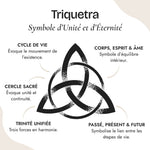 Pendentif "Triquetra" en Acier Inoxydable - - L'Arbre des Chakras