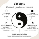 Pendentif "Yin-Yang" en Howlite & Obsidienne Noire - - L'Arbre des Chakras