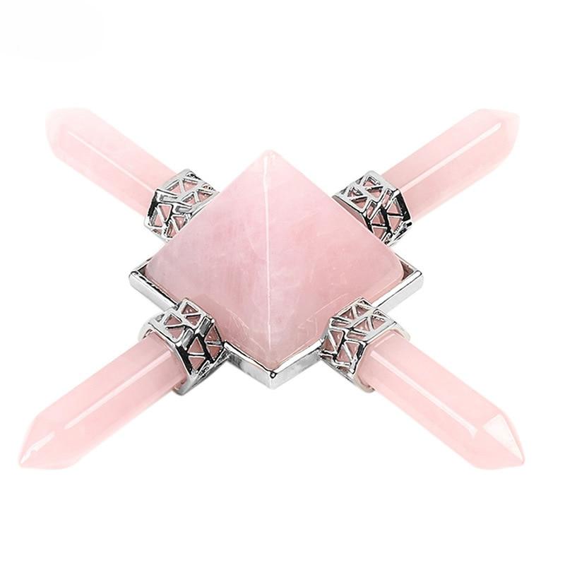 Activateur d&#39;Énergies en Pierre Naturelle - Quartz Rose - L&#39;Arbre des Chakras