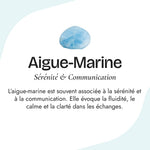 Pendentif Rotatif "Emotions apaisées" en Aigue-Marine - - L'Arbre des Chakras