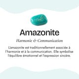 Bague “Cœur Paisible” en Amazonite