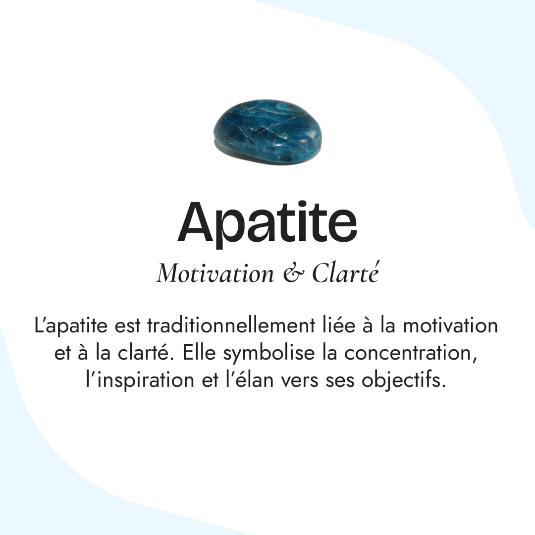Collier "Mauvais Œil" en Apatite - - L'Arbre des Chakras