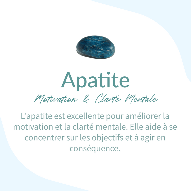 Collier Ras de Cou "Goutte" en Apatite - - L'Arbre des Chakras