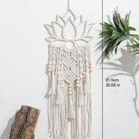 Attrape-Rêve Fleur de Lotus Macramé -  - L'Arbre des Chakras