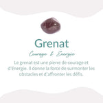 Bague Ajustable "Abondance" en Grenat -  - L'Arbre des Chakras