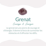 Bague Ajustable "Abondance" en Grenat -  - L'Arbre des Chakras