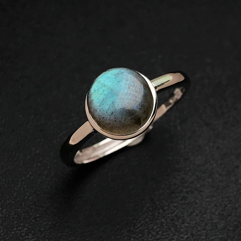 Bague Ajustable "Intuition" en Labradorite -  - L'Arbre des Chakras