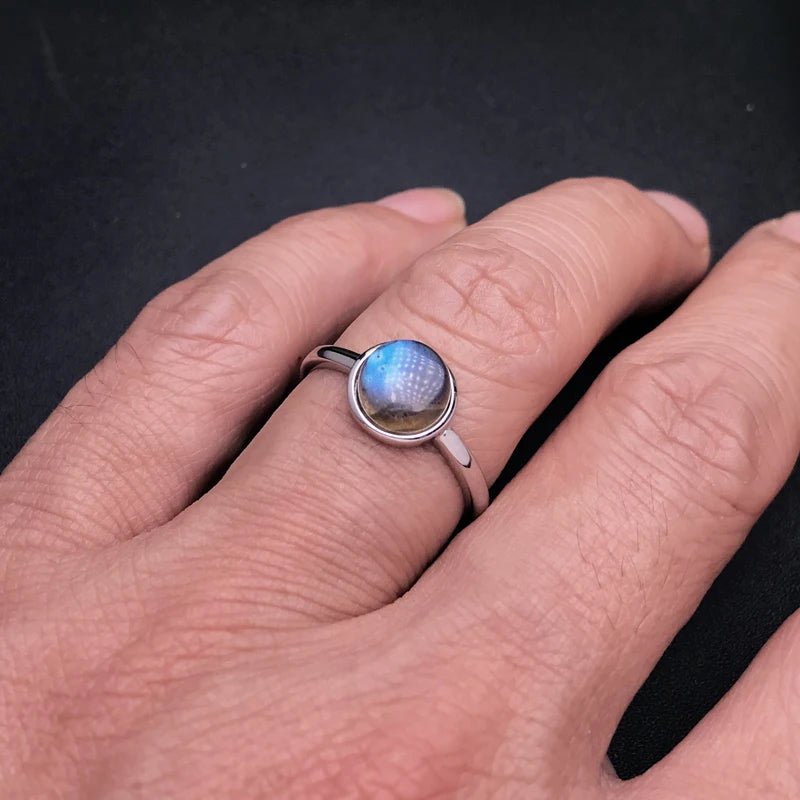 Bague Ajustable "Intuition" en Labradorite -  - L'Arbre des Chakras