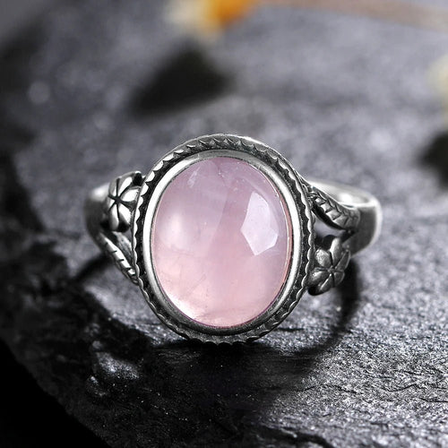 Bague "Douceur d'Amour" en Quartz Rose - 6 - L'Arbre des Chakras